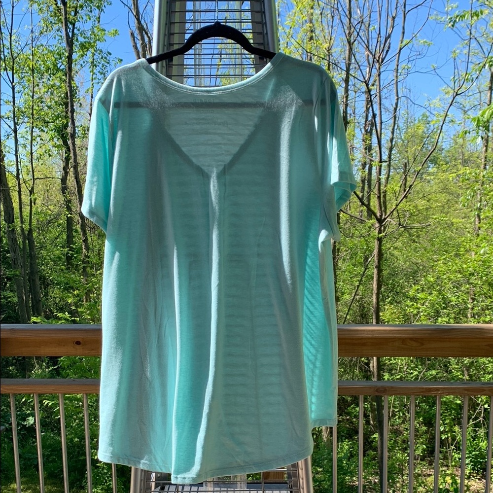 Torrid Classic Fit Light Blue Top - Picture 3 of 4